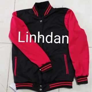 áo khoác bomber bóng chày dáng rộng