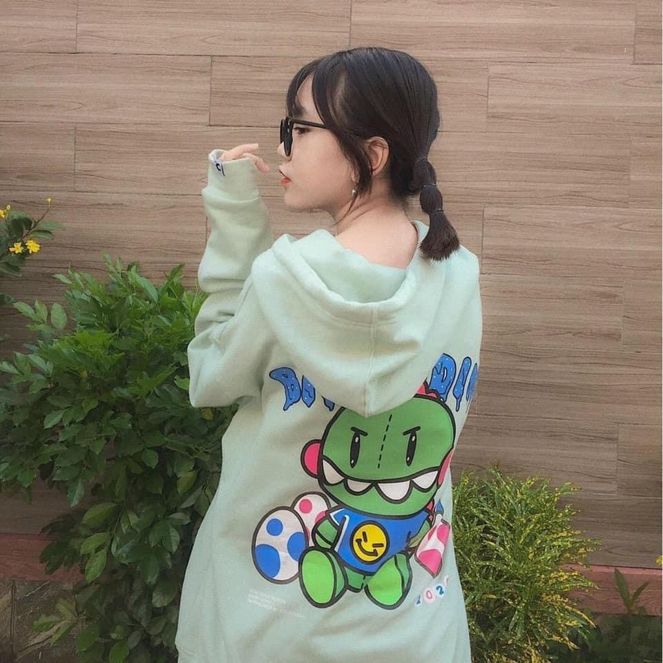 Áo Hoodie Baby Dino Áo Hoodie Nỉ Ngoại Siêu Cute Form Unisex Nam Nữ [Ảnh Thật]