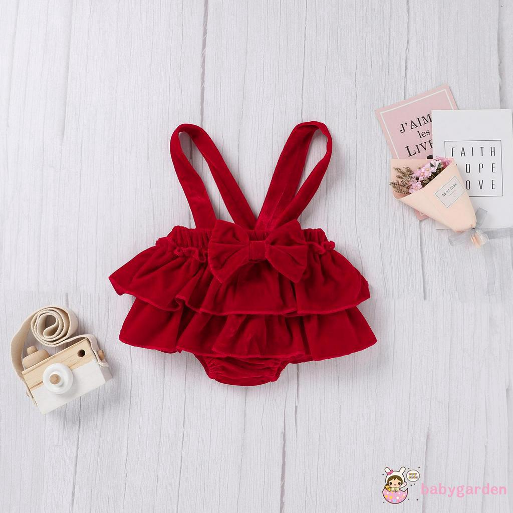 Áo Liền Quần Tay Bèo Kèm Băng Đô Cho Bé Gái