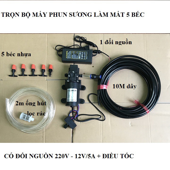 máy phun sương tưới lan - bộ máy phun sương tưới lan