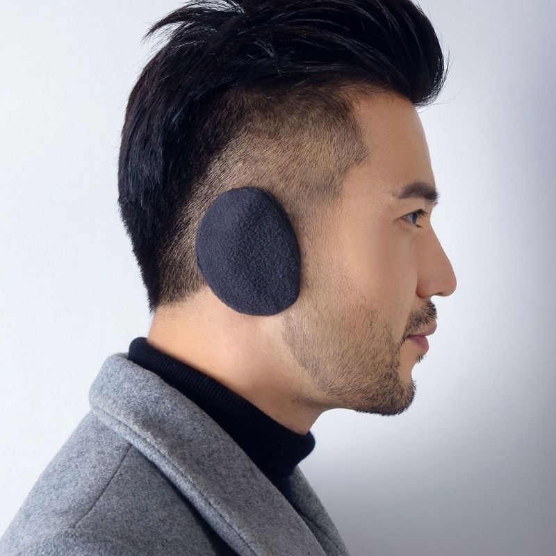 Set 2 cặp bịt tai giữ ấm mùa đông bằng lông cừu giả mềm mại di động cho nam và nữ