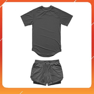 dts1932  Bộ Quần + Áo Tập Gym Nam 2 Lớp - Quần Áo Thể Thao 2 Lớp  giá rẻ