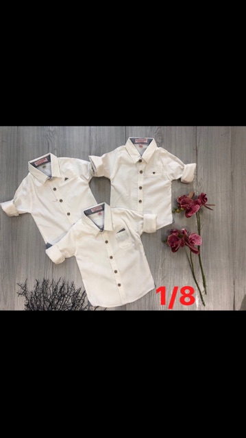 [NHẬP KIDTET hoàn 15% xu đơn 150k] Áo sơ mi dài tay bé trai,chất cotton đẹp, mát, cực co dãn, còn đủ màu như hình