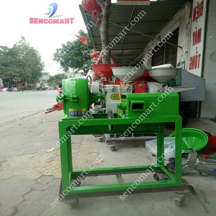 Máy Xay Xát Lúa Thành Gạo Trắng - Nghiền Ngô,Đầu Cá Thành bột