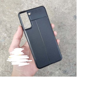 Ốp lưng samsung galaxy s21/ s21 plus dẻo đen vân da autofocus