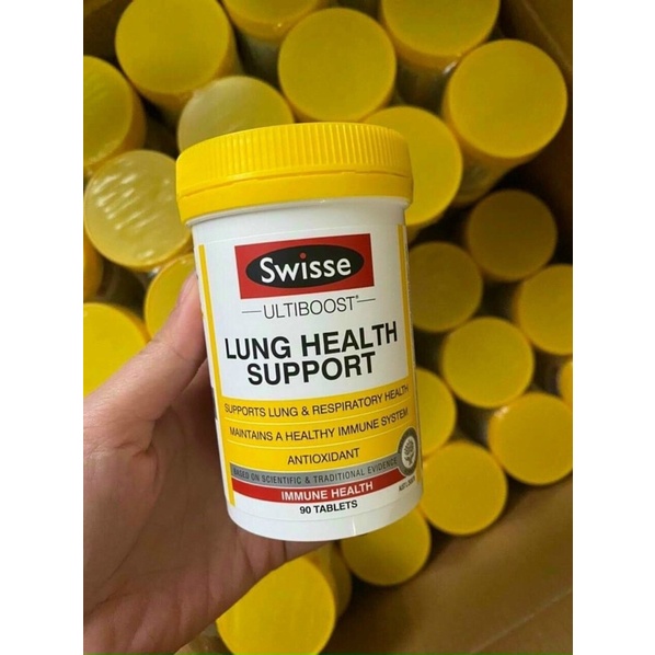 Date 2025  Thải Độc Phổi Swisse Lung Health Support 90 viên