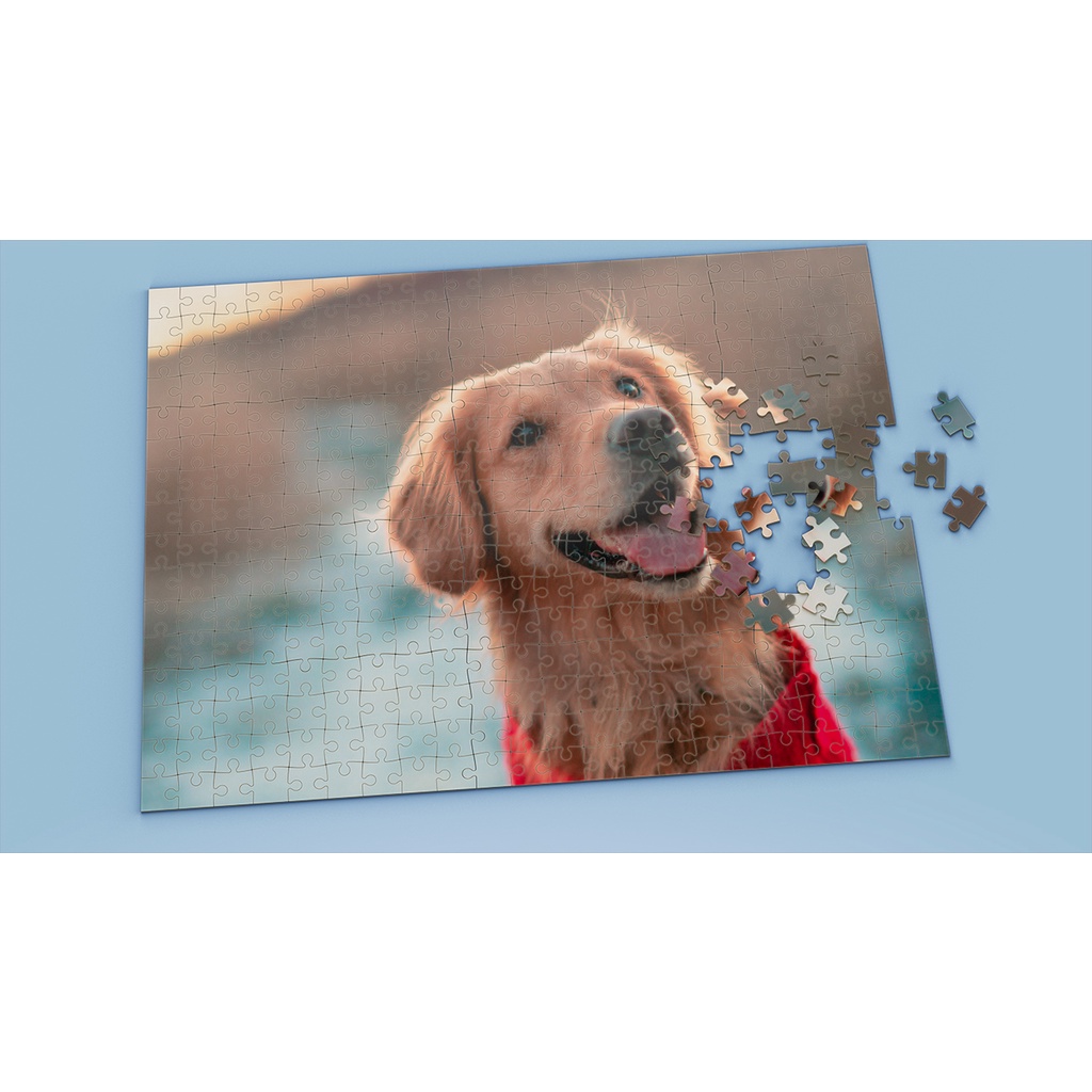 Tranh ghép hình Animal - Tranh ghép hình GOLDEN RETRIEVER - Mẫu 4 - Nhận in hình tranh ghép theo yêu cầu