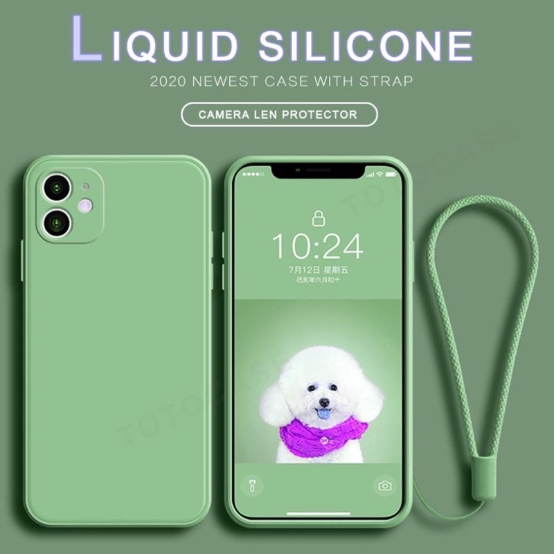 Ốp lưng trơn màu thời trang viền vuông iP6.6s.6plus.6splus.7.8.7plus.8plus đến iP12promax