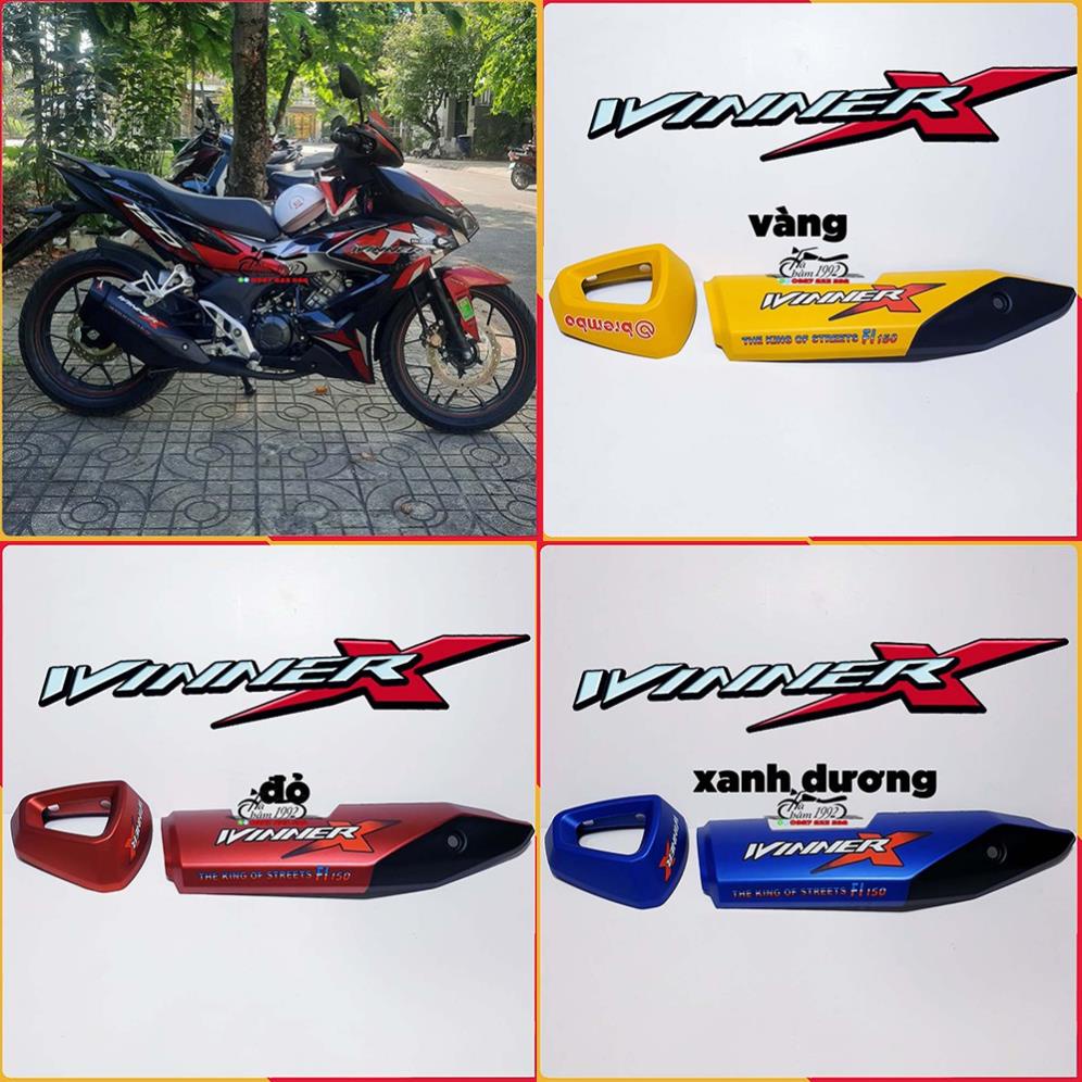 🔥 Ốp Pô Và Chụp Đuôi Pô Winner X 2019 - 2022 Bản Màu Sporty - Bộ Chụp Pô Winner V2, Winner V3 🔥