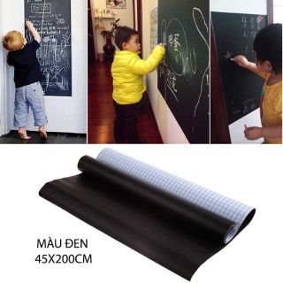BẢNG DÁN TƯỜNG BẰNG NHỰA PVC LOẠI 45X200CM (CÓ MÀU  TRẮNG, đen)