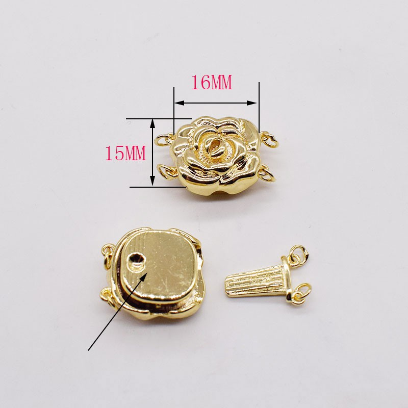 [K10C] Phụ kiện trang sức (DIY) - Chốt khóa Đối xứng Hàng đôi - Hàng đơn làm vòng cổ vòng tay