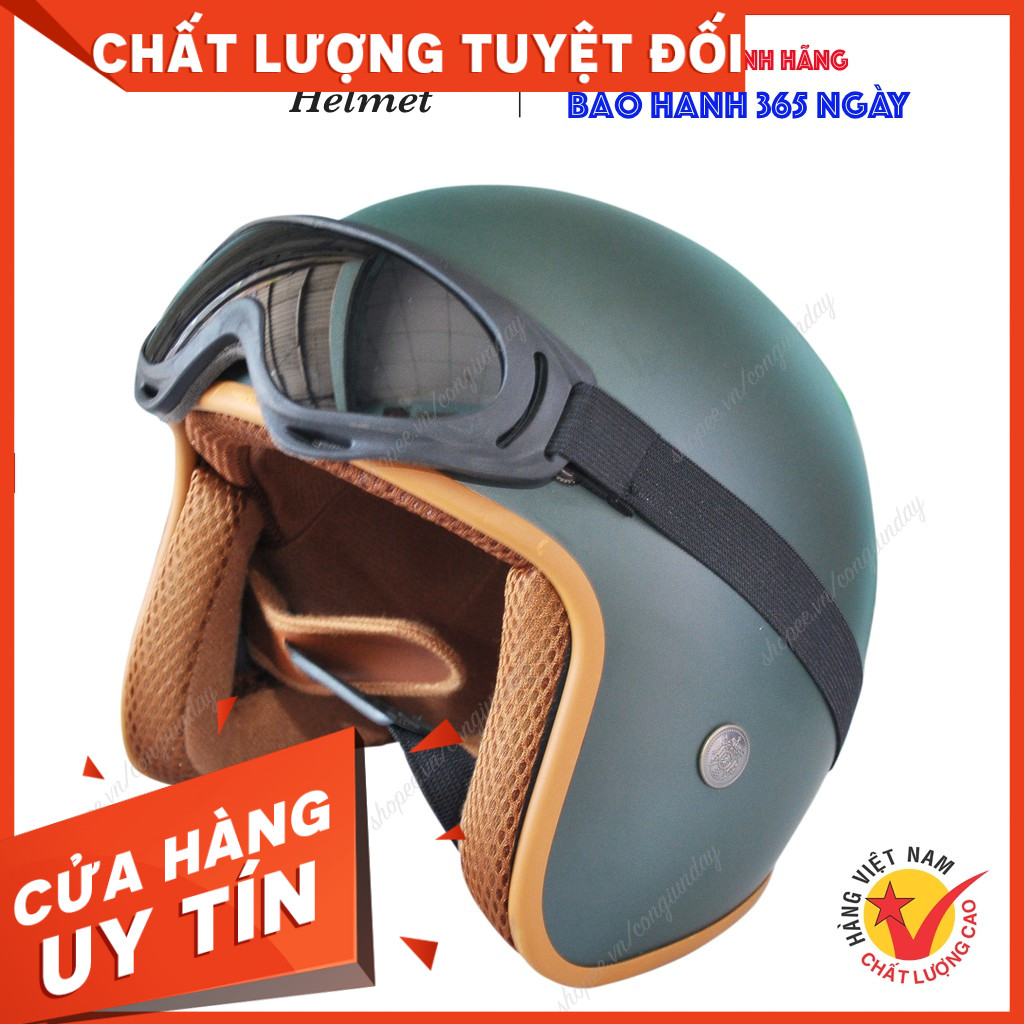 HOT Nón mũ bảo hiểm FIFA phượt 3/4 đầu nam nữ unisex chất ABS siêu cấp/ dai bền - non mu bao hiem Có sẵn