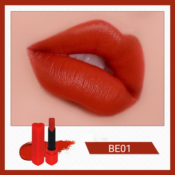 Son lì Hàn Quốc Holika Holika Heartcrush Lipstick Comfort Velvet cấp ẩm mềm mịn lâu trôi 1,8g