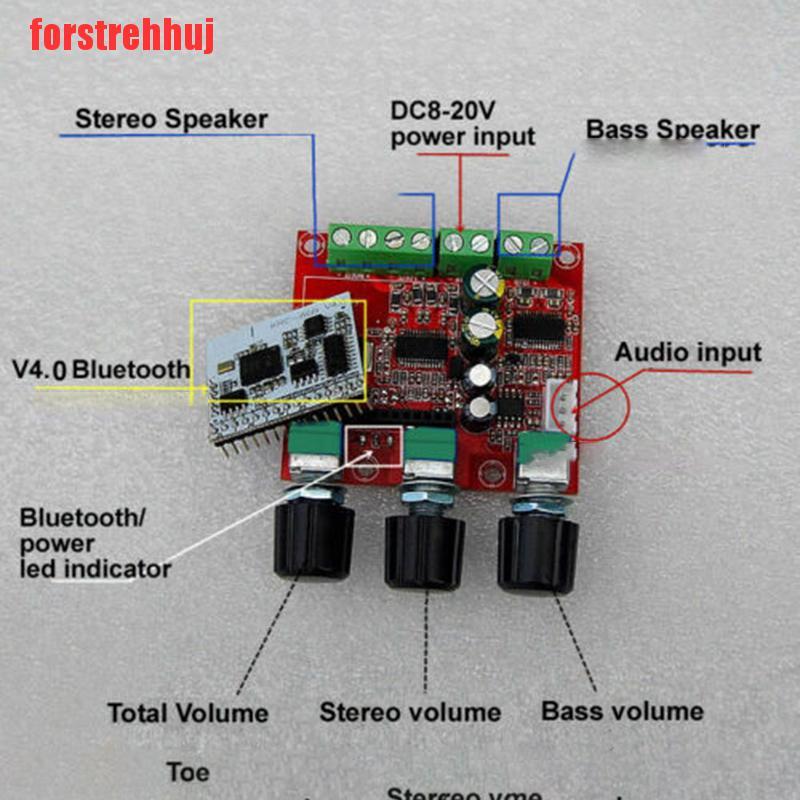 Bo Mạch Khuếch Đại Công Suất Bluetooth Tpa3110 Class D 30w + 2x15w 2.1 Amp Dc 12-24v