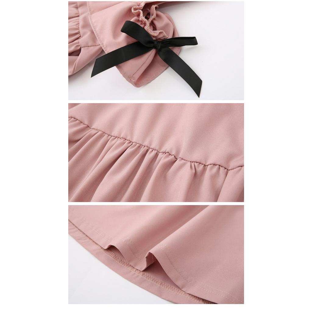 Đầm Hở Vai Kiểu Hàn Quốc Thời Trang Mùa Hè Cho Bé Gái