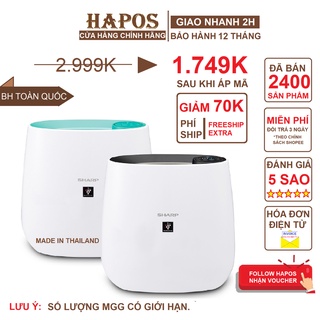 Máy Lọc Không Khí Sharp FP-J30E-A/B/P Ion Plasma Diệt Khuẩn , Khử Mùi - HAPOS Phân Phối Chính Hãng