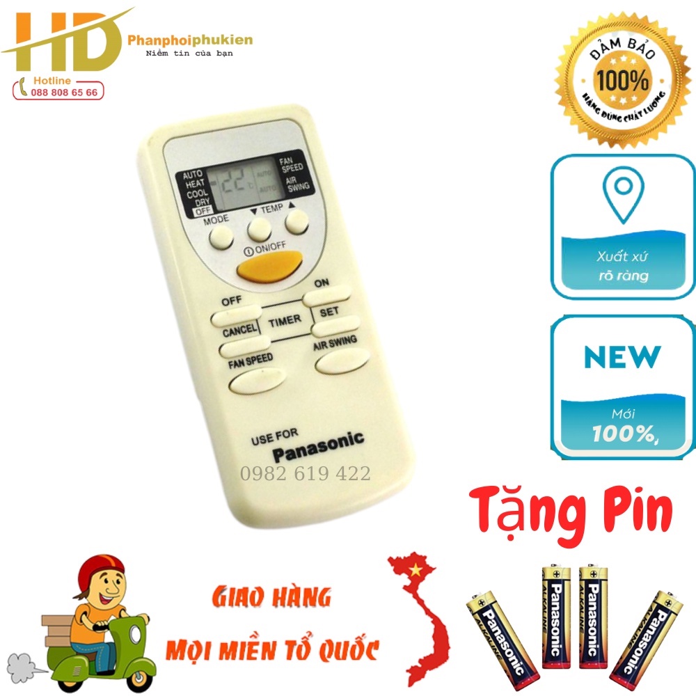 Điều khiển điều hòa Panasonic vầng trăng 2 chiều - Remote điều hòa Panasonic 2 chiều loại tốt