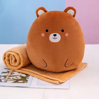 Bộ chăn gối văn phòng thú tròn Ghome88