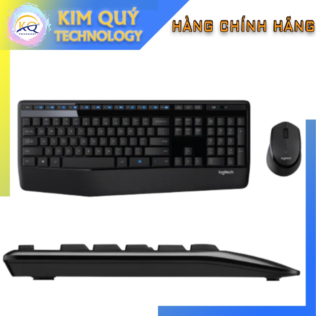 Combo Bàn Phím Và Chuột Không Dây Logitech MK345 - Hàng Chính Hãng - BH12TH