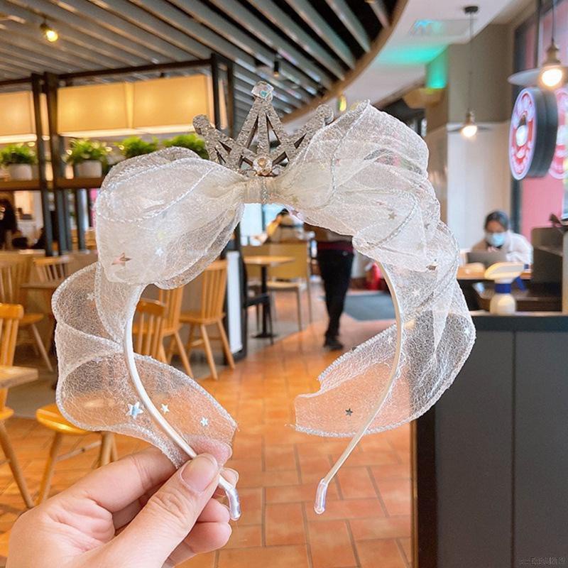 Băng đô cài tóc hình vương miệng công chúa thiết kế đơn giản thời trang Hàn Quốc cho bé