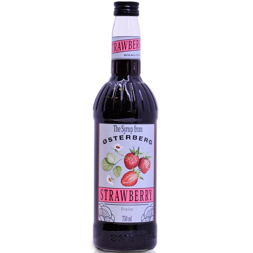 Syrup Osterberg Dâu (Strawberry Syrup) 750 ml - SOS010
