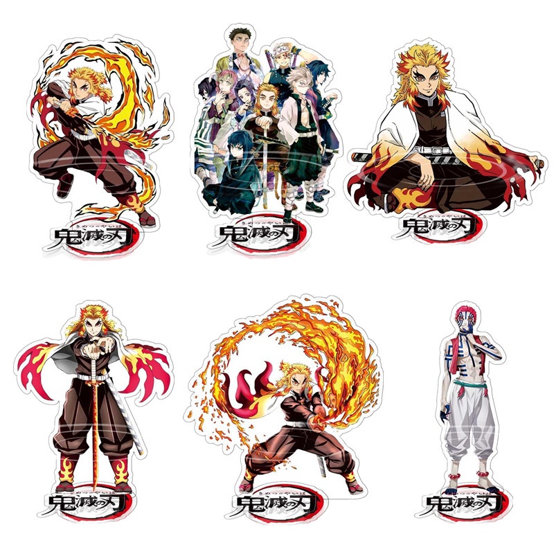 Anime Stand Demon Slayer Thanh Gươm Diệt Quỷ 10 Styles Rengoku Acrylic Double-sided Stand