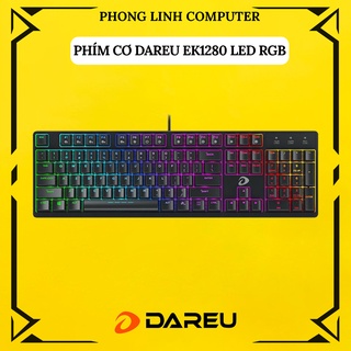 Bàn phím cơ gaming dareu ek1280 - mã cũ dk1280 - rgb blue/brown/red switch