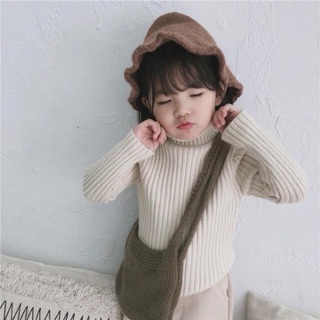 Freeship 99k TQ_Áo len cổ lọ trẻ em