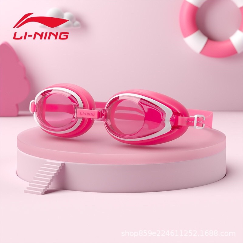 Chính hãng - Kính bơi Li-ning cao cấp dành cho bé trai bé gái đi biển mùa hè lining