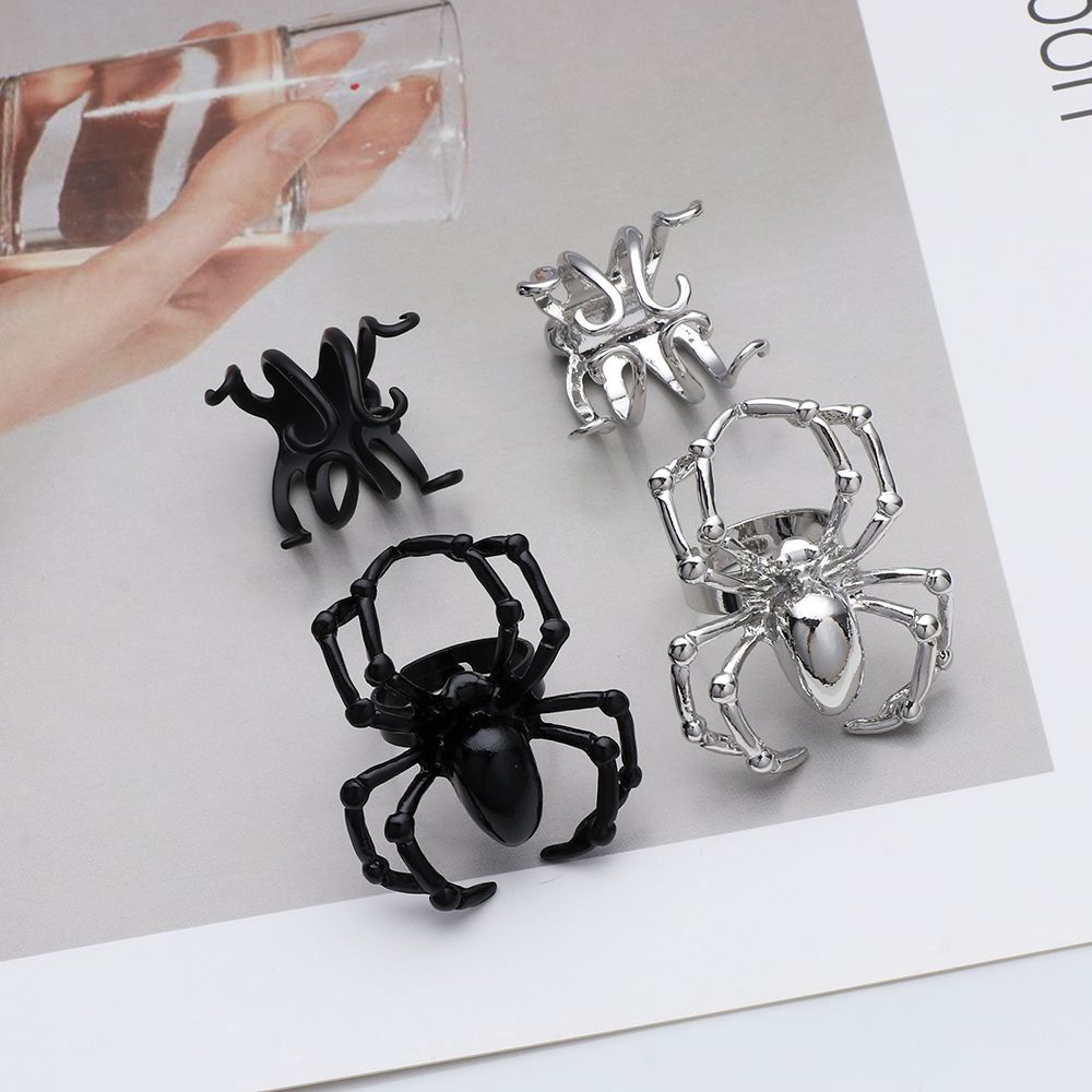 Nhẫn đeo ngón tay thiết kế kiểu con nhện cá tính thời trang dành cho cả nam và nữ