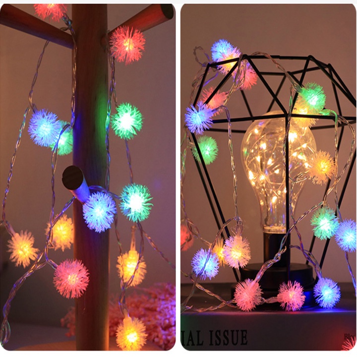 Dây đèn led nháy 7 màu rực rỡ trang trí nhà cửa ngày Lễ