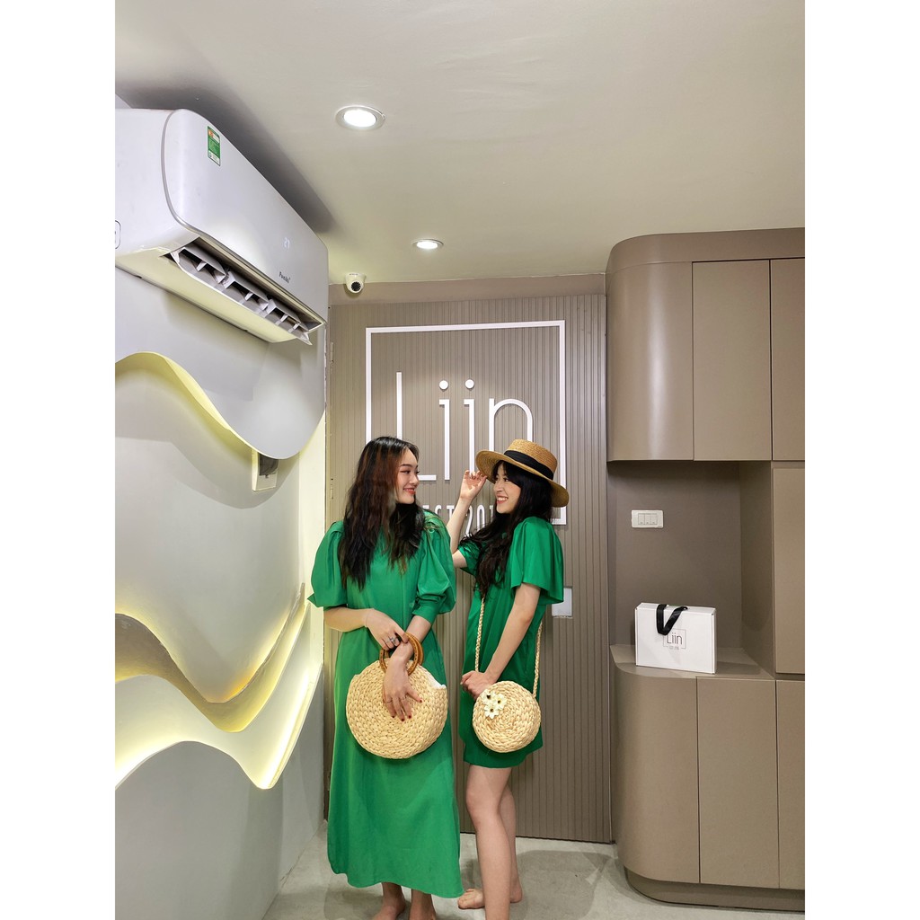 LIIN - Đầm nữ dài thiết kế tay bồng đính khuy sau lưng độc đáo | BigBuy360 - bigbuy360.vn