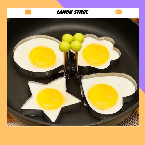 Bộ 4 Khuôn rán trứng cute 1613 Lamon Store