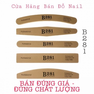 [ HotDeal ]  Dũa Móng Bột , Dũa Da Bò Nhám Mỹ , Dũa Móng Gel B281 Cao Cấp 100/180 Hàng Nhập Chính Hãng