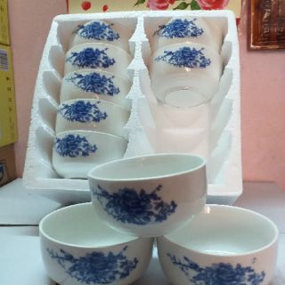 BỘ CHÉN SỨ HOA VĂN 10 CÁI GIẢM15K
