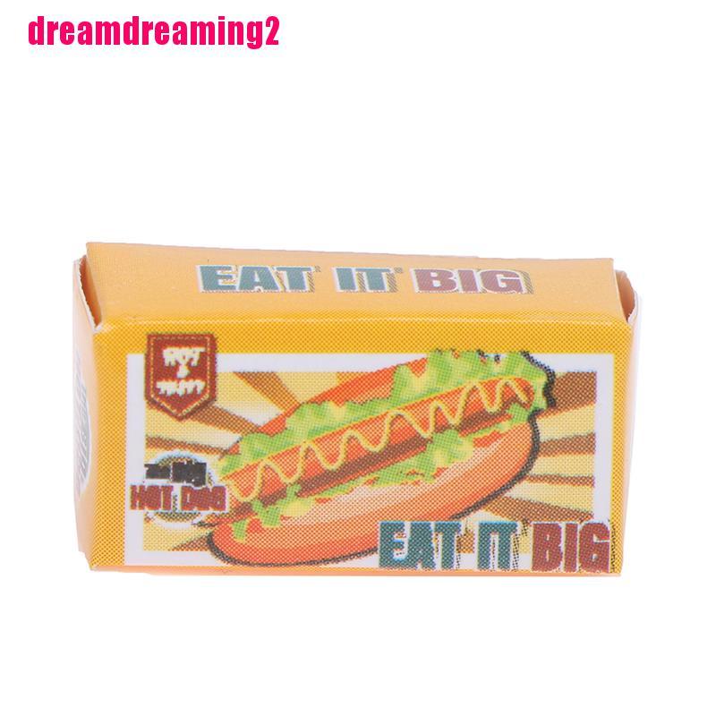 Bộ 6 Mô Hình Hộp Thức Ăn Và Nước Uống Tỉ Lệ 1 / 12 Trang Trí Nhà Búp Bê