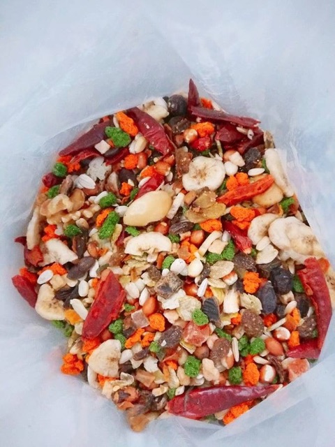 FRUIT COCKTAIL cao cấp cho Vẹt gói 100g,200g