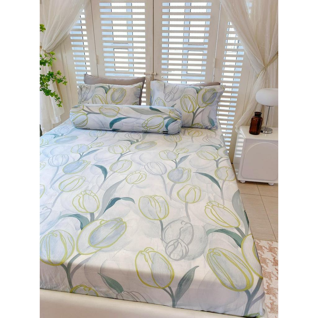 Bộ Ga Gối Tencel 80s 100% Gỗ Bạch Đàn Tự Nhiên, Vải Siêu Mịn Mát  An Toàn Cho Mọi Làn Da , Fullsize