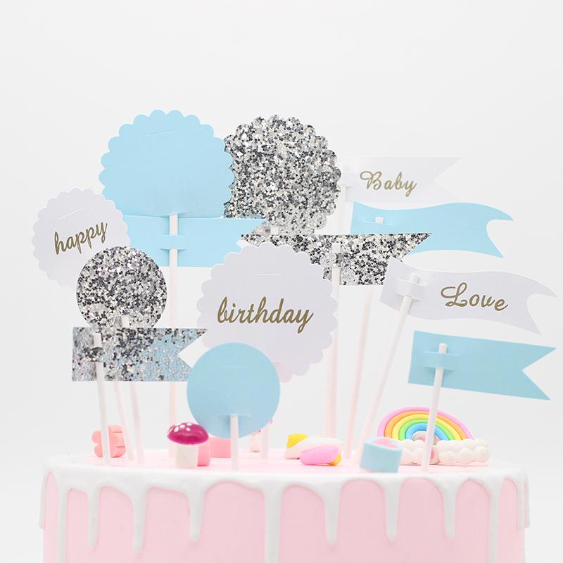 Set que HPBD Baby Love xanh