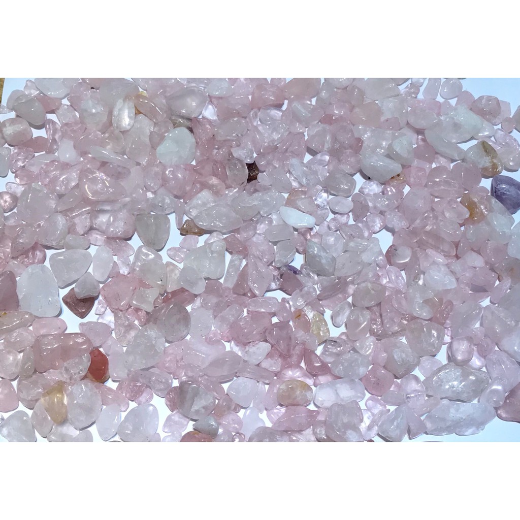 Đá vụn tinh thể thach anh hồng tư nhiên thanh tẩy phong thủy | BigBuy360 - bigbuy360.vn