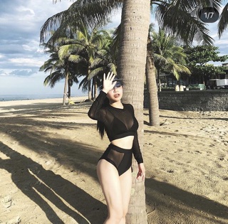 Bikini dài tay lưới