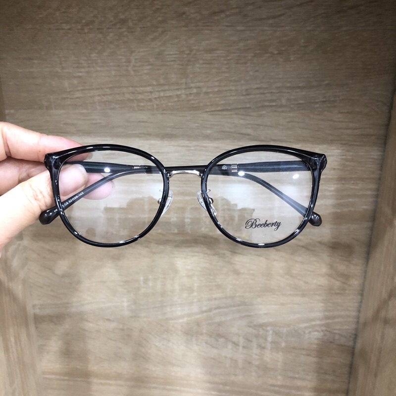 Gọng kính dáng tròn mèo cao cấp