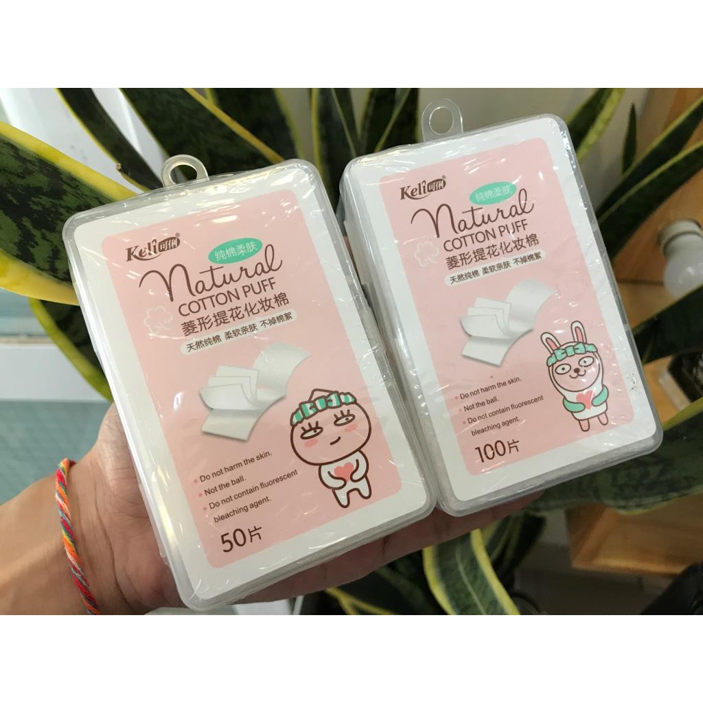 Túi 1200 miếng Bông tẩy trang cắt sẵn