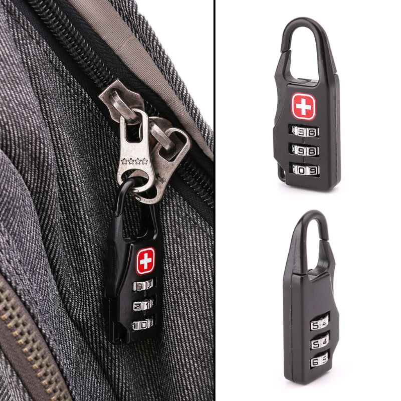★yong♣  Cross Symbol Safe Code Padlock Luggage Travel Number Lock