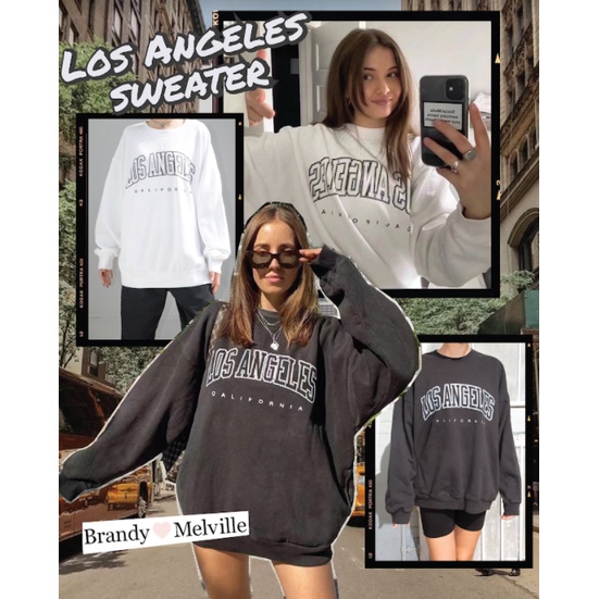 Áo nỉ LOS ANGELES [Brandy Melville]
