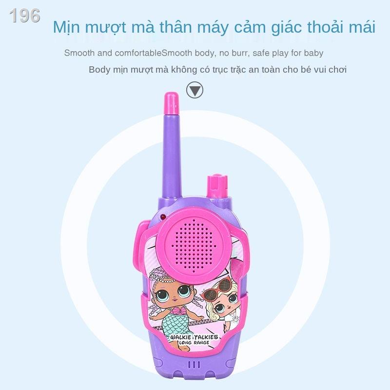 【2021】Đồ chơi trẻ em nhà radio bộ đàm 2 gia đình ngoài trời tương tác cha mẹ con cái điện thoại cậu bé và cô gái