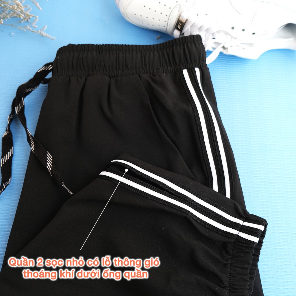 Quần jogger thể thao nữ Umebay, chất liệu vải gió co giãn phù hợp đạo phố hoặc thể thao