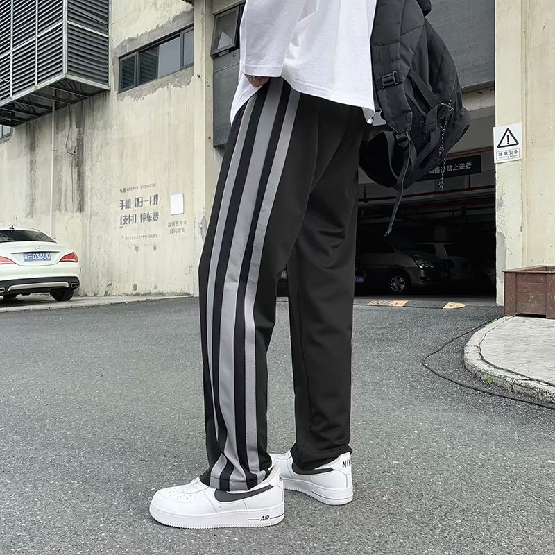 Dynamic Korean Style Wide-Length Pants For Men