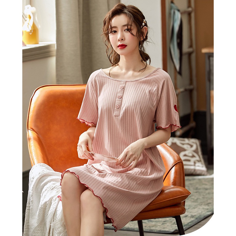 Váy Ngủ Thun Mềm Đầm Bầu Cao Cấp VX101 | BigBuy360 - bigbuy360.vn