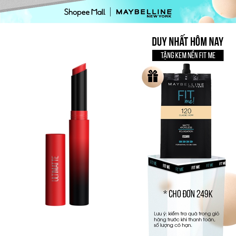 Son Lì Mịn Môi Siêu Nhẹ Cao Cấp Maybelline New York Color Sensational Ultimatte 1.7g